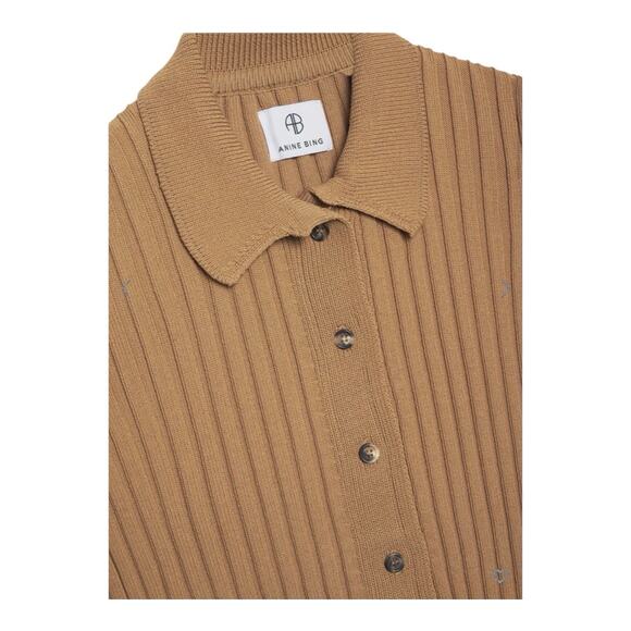 Anine Bing Sweater
Joslyn Ribbed Knit Cardigan
Button Front Brown
NWT Sz M - Picture 4 of 9